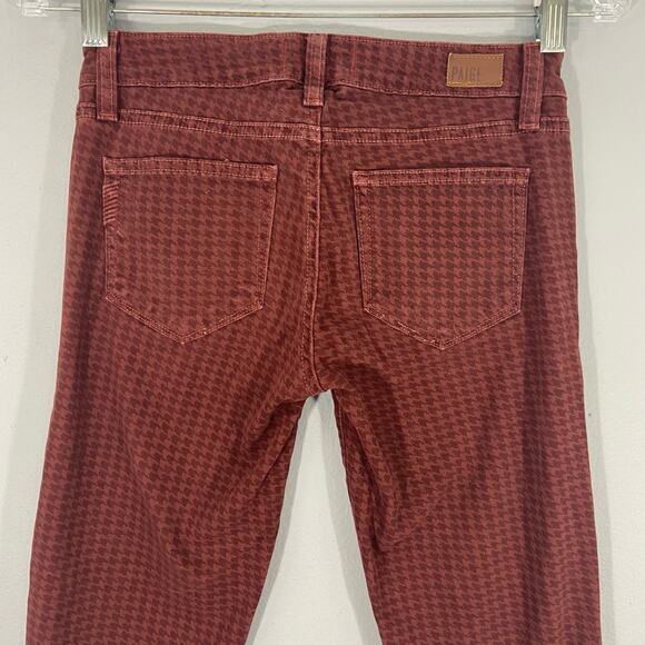 PAIGE Edgemont Mid Rise Skinny Jeans Zip Pockets - Picture 7 of 8